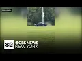 Pickup truck driver speeds through field during kids football practice in West Deptford
