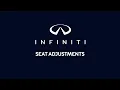2027 INFINITI QX60 - Seat Adjustments