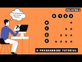 Star Pattern Program 5 in C Language in Hindi C Programming Tutorial Code With Viplove