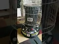 Manual lighting a kerosene heater