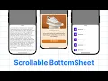 React Native Scrollable Bottom Sheet with Back Drop using Reanimated and Gesture Handler