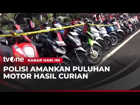 Puluhan Motor Hasil Pencurian Diamankan Pihak Kepolisian Cianjur