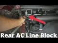 How to Block Rear AC Lines Chrysler Pacifica