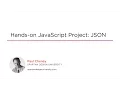 Course Hands-on JavaScript Project JSON