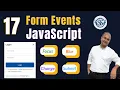17 - Form Events in JavaScript focus blur submit change Event Listeners Satyaansh Softech Pvt Ltd