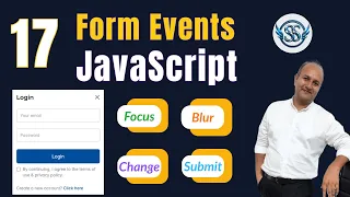17 - Form Events in JavaScript focus blur submit change Event Listeners Satyaansh Softech Pvt Ltd