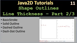 Line Stroke Part 2 - Draw Solid Storke Java2D Tutorial