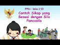 Lagu SIKAP YANG SESUAI DENGAN PANCASILA - PPKn Kelas 2 SD
