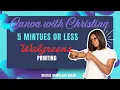 5 Minute Full Tutorial How to Print a Casket Panel walgreens Canva with Christina