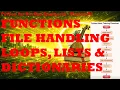 Python-For-DevOps-Engineer-Theory-P2 Loops Functions Lists and Dictionaries File Handling