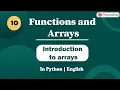 Introduction to arrays Module Basics of programming In English Python - 10