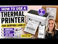 How to Use a Thermal Printer for Shipping Labels Unboxing Setup App Guide