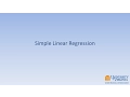 Simple Linear Regression
