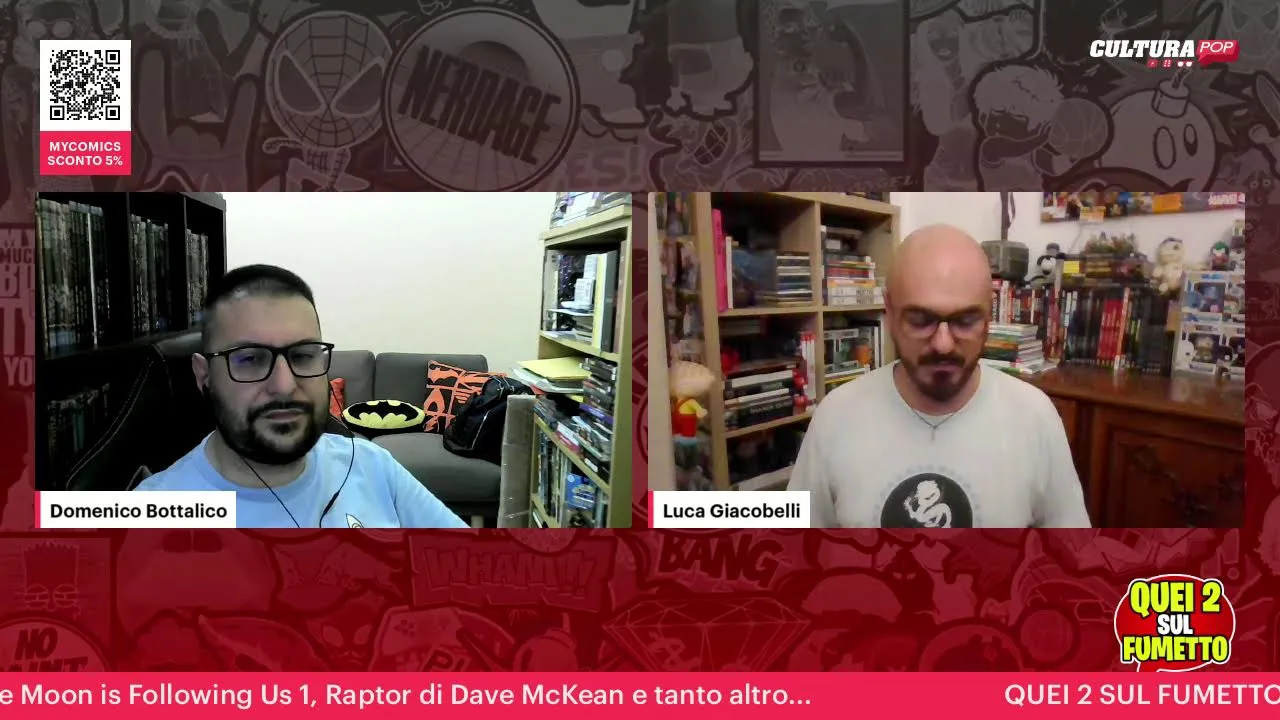 Anteprima di QUEI 2 SUL FUMETTO 14 (90) - Superman Il Mondo, The Moon is Following Us 1, Raptor di Dave McKean...