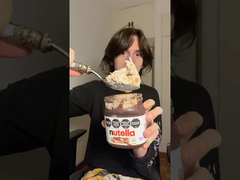 Hice un helado de Nutella