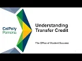 Understanding Transfer Credit