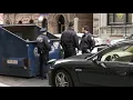 Sports car crashes into NYPD outside of Precinct