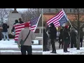 Dueling downtown Toledo protests highlight deep divisions over ICE enforcement