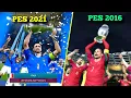 🔥 PES 2021 vs PES 2016 - UEFA EURO CUP FINAL COMPARISON | Fujimarupes