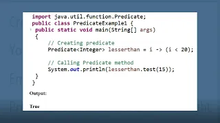 Computer Engineering and Science Java - Predicate explain and example Functional Interface Part 1