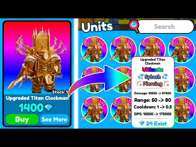 Download MP3 UPDATE 😱 I Bought NEW ULTIMATE CLOCK on MARKETPLACE? 💎 - Toilet Tower Defense