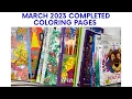 March 2023 Completed Coloring Pages My Completed Coloring Pages