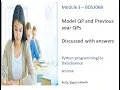 Module 3 Models QP and PyQPs with answers BDS306B
