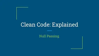 Clean Code Explained - Episode 19