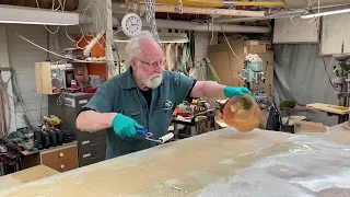 29 May 2023 Laminating most of outside of deckhouse