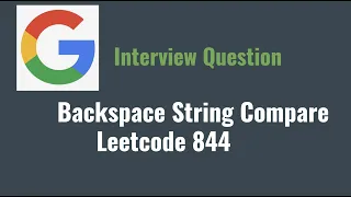 Leetcode 844 Backspace String Compare