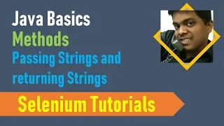 6B Java Basics for Selenium - Methods