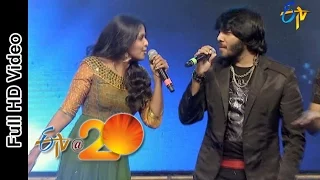 smitha u0026 noel sean performance baha kiliki song in viajaywada etv 20 celebrations