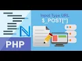 HTML input type url - post in php