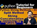 Python Split Method Code Python String Concatenation Print Reverse Number In Python Find