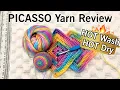 ICE YARN REVIEW of PICASSO In-Depth Yarn Review Yarn Wash Test Amigurumi Yarn Review