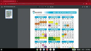 Broward County Schools calendar