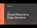 How to Read Data in a Thunkable Data Source