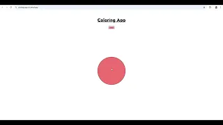 Interactive Coloring App using HTML CSS JavaScript