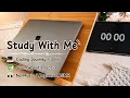 Study With Me 3 hrs Deep Focus Session Coding Keyboard ASMR day10