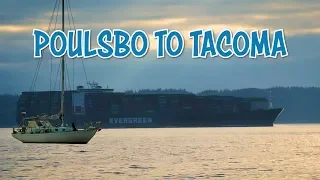 Taking a Beating – Water over the bow! (Sailing from Poulsbo to Tacoma Wa)
