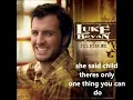 pray about everything luke bryan lyrics