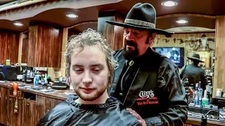 Curly Haircut Step by Step Cliffs Barber Corral Tutorial 7