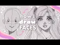 How I Draw Faces easy tutorial my art style 2026