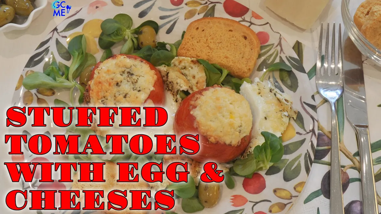 Stuffed tomatoes with Egg and Cheeses -    ,   