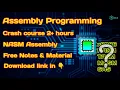 Assembly Programming Full Crash Course NASM Assembly Free Notes and Material