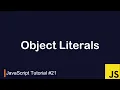 JavaScript Tutorial Object Literal Basics