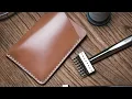 Hand-stitching Card Holder with KS Blade Pricking Iron Meisi Thread