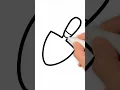 How to Draw Garden Shovel Easy