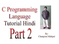 C Programming Language Tutorial in Hindi Part 2