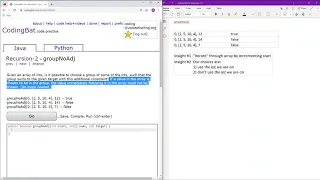 Recursion - 2 groupNoAdj Java Solution Codingbat com